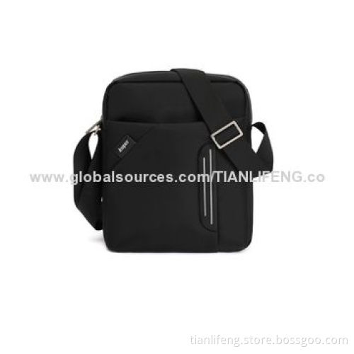 Canvas leather messenger travel shoulder bag for men